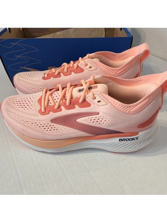Brooks Shoes - Brooks Glycerin 23 Women’s Low Top Lace-Up Mesh Running Sneaker CORAL W12/M10.5